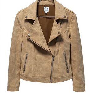 Blue Rain Camel/Tan Faux Suede Jacket